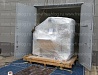 Разгрузка оборудования краном и погрузчиком, такелажные работы