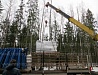 Разгрузка оборудования краном и погрузчиком, такелажные работы