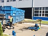 Разгрузка и установка в цехе печи для производства вольфрама, общий массой 105 тонн